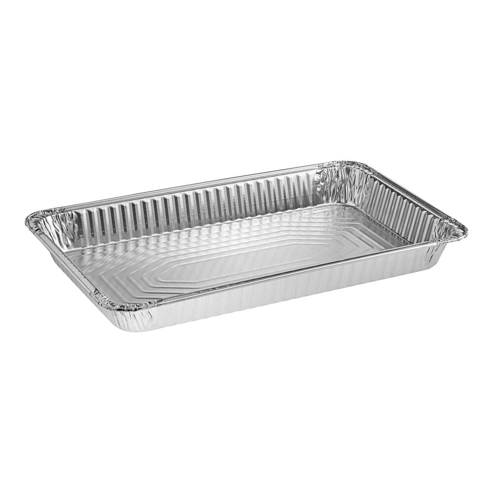 Western Plastics 5120 Full Size Heavy-Duty Foil Steam Table Pan Medium 2 3/16" Depth - 50/Case