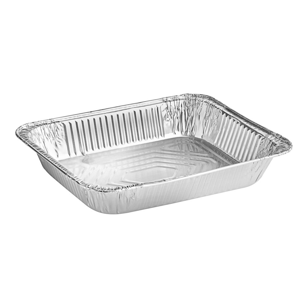 Western Plastics 5122 Half Size Foil Steam Table Pan Medium 2 3/16" Depth - 100/Case