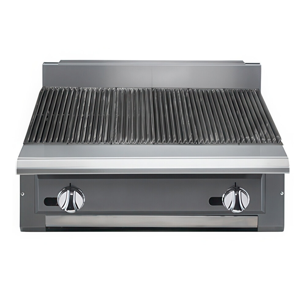 Vulcan VCBB24-LP V Series Liquid Propane 24" Radiant Gas Modular Charbroiler - 65,000 BTU