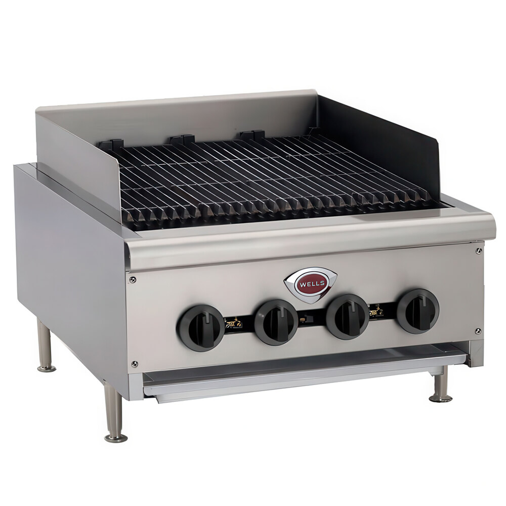 Wells HDCB-3630G Natural Gas Heavy Duty 36" Charbroiler - 120,000 BTU