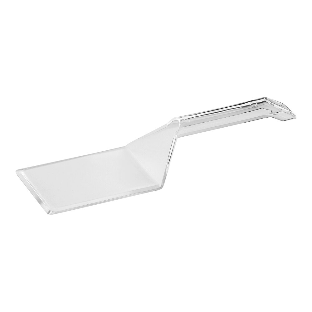 Visions 10" Clear Disposable Spatula - 48/Case