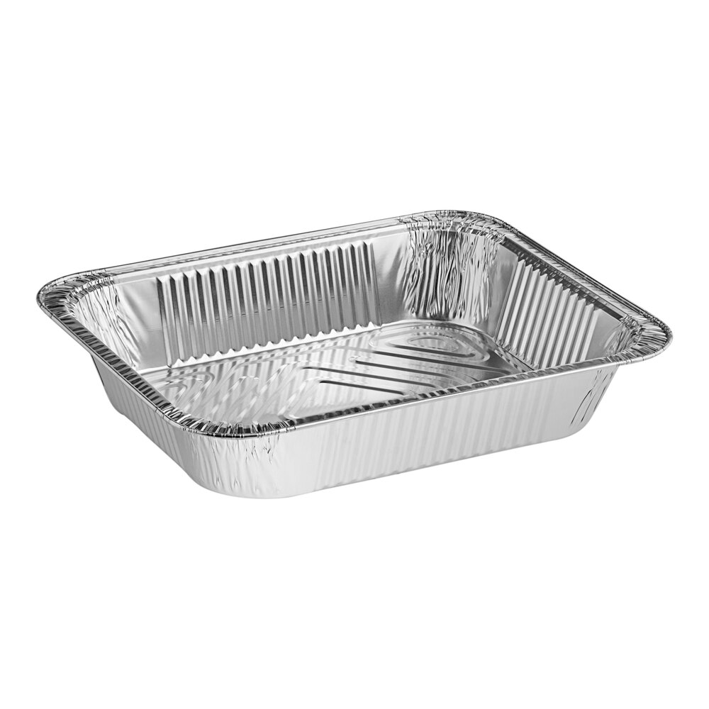 Choice Half Size Heavy-Duty Foil Steam Pan Deep 2 9/16" Depth - 20/Pack