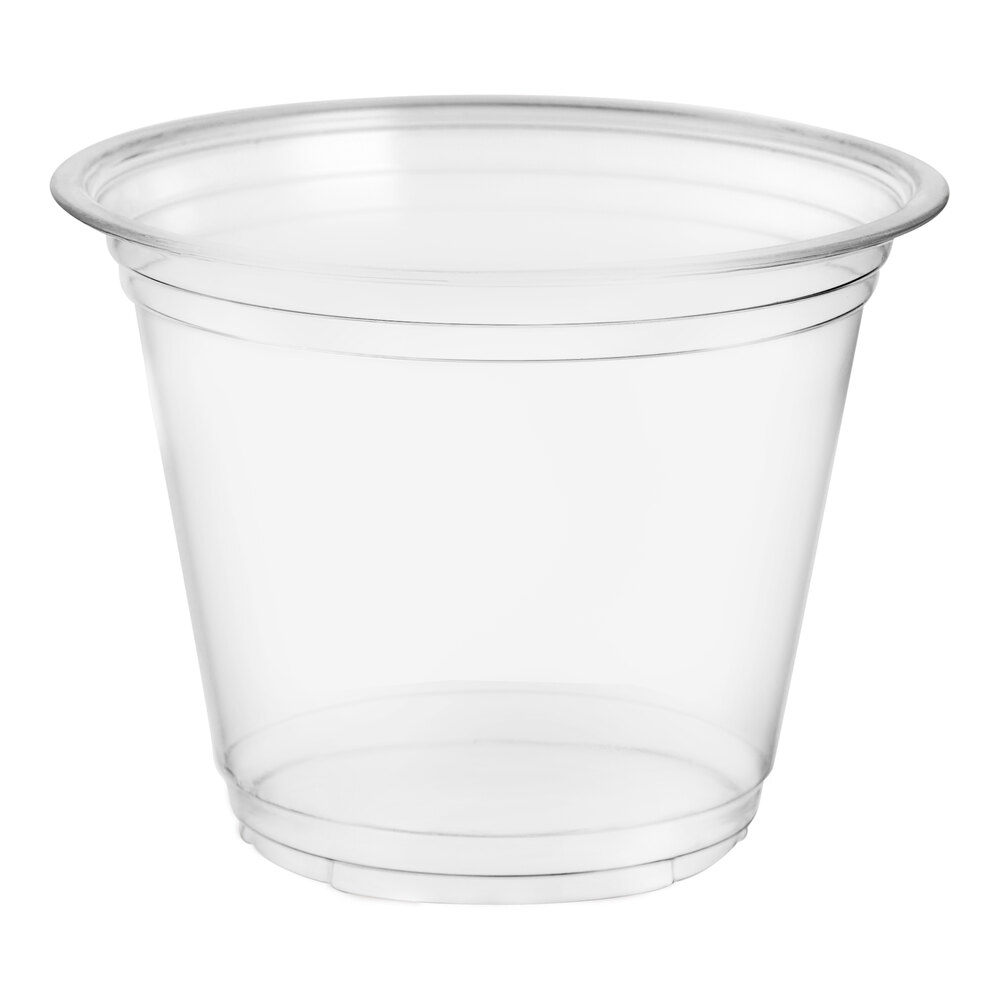 Choice Heavy Weight 9 oz. Clear Plastic Squat Cold Cup - 1,000/Case