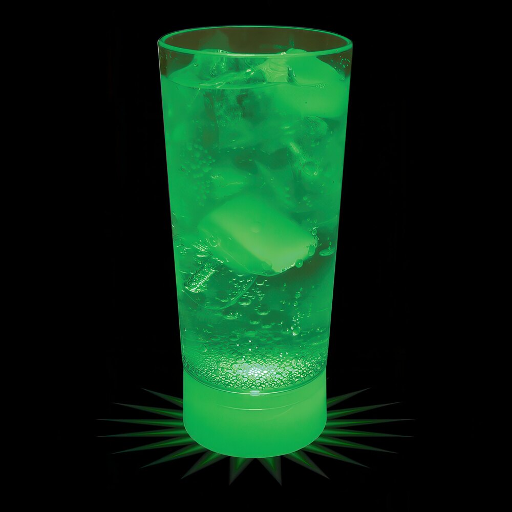 10 oz. Customizable Plastic Cup with Green LED Light - 50/Case