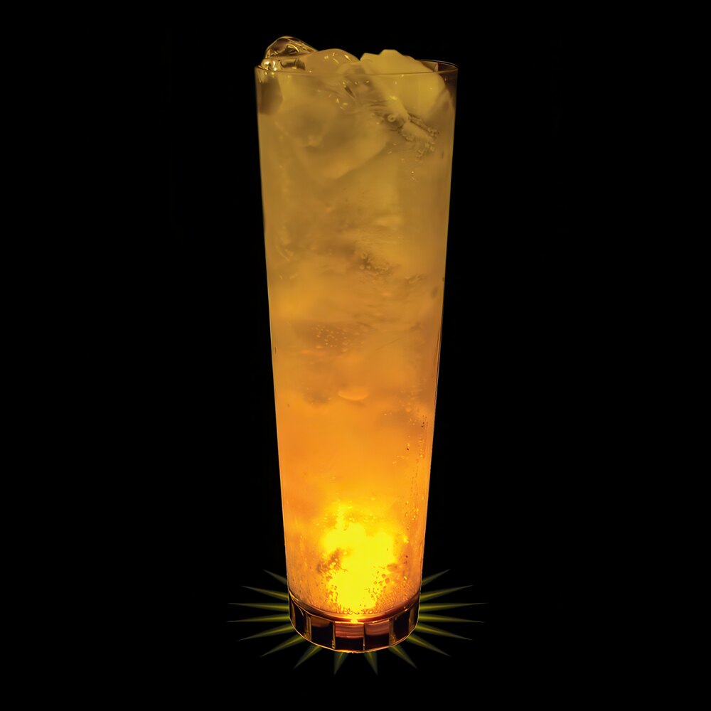 32 oz. Customizable Plastic Cup with Yellow LED Light - 25/Case