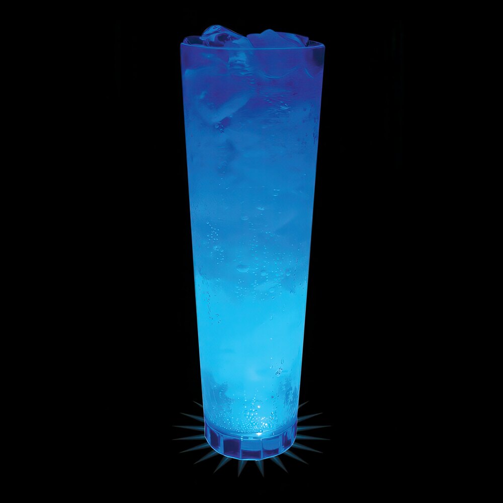 32 oz. Customizable Plastic Cup with Blue LED Light - 25/Case