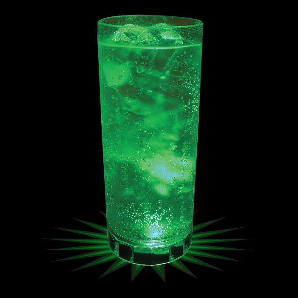 14 oz. Customizable Plastic Cup with Green LED Light - 50/Case