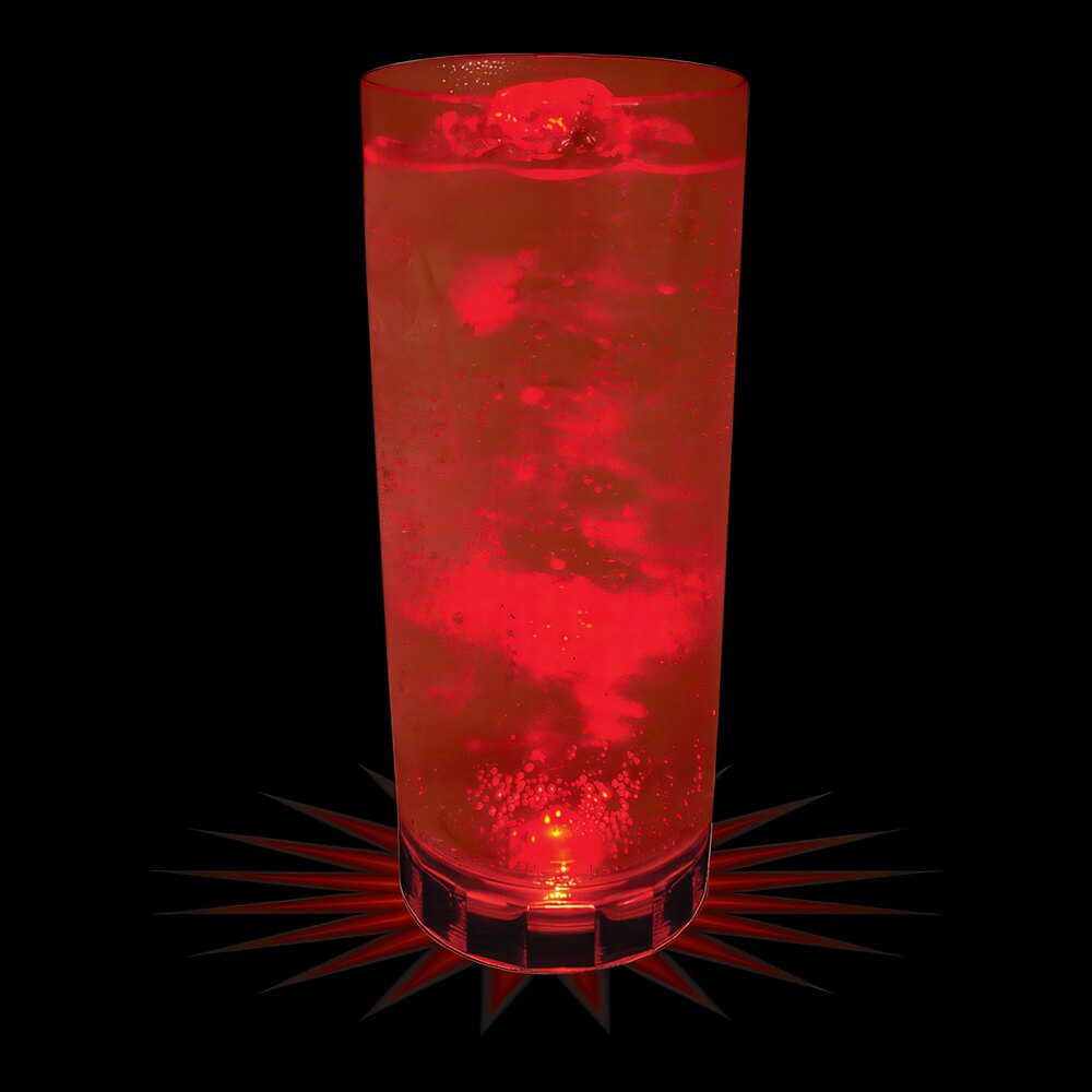 14 oz. Customizable Plastic Cup with Red LED Light - 50/Case