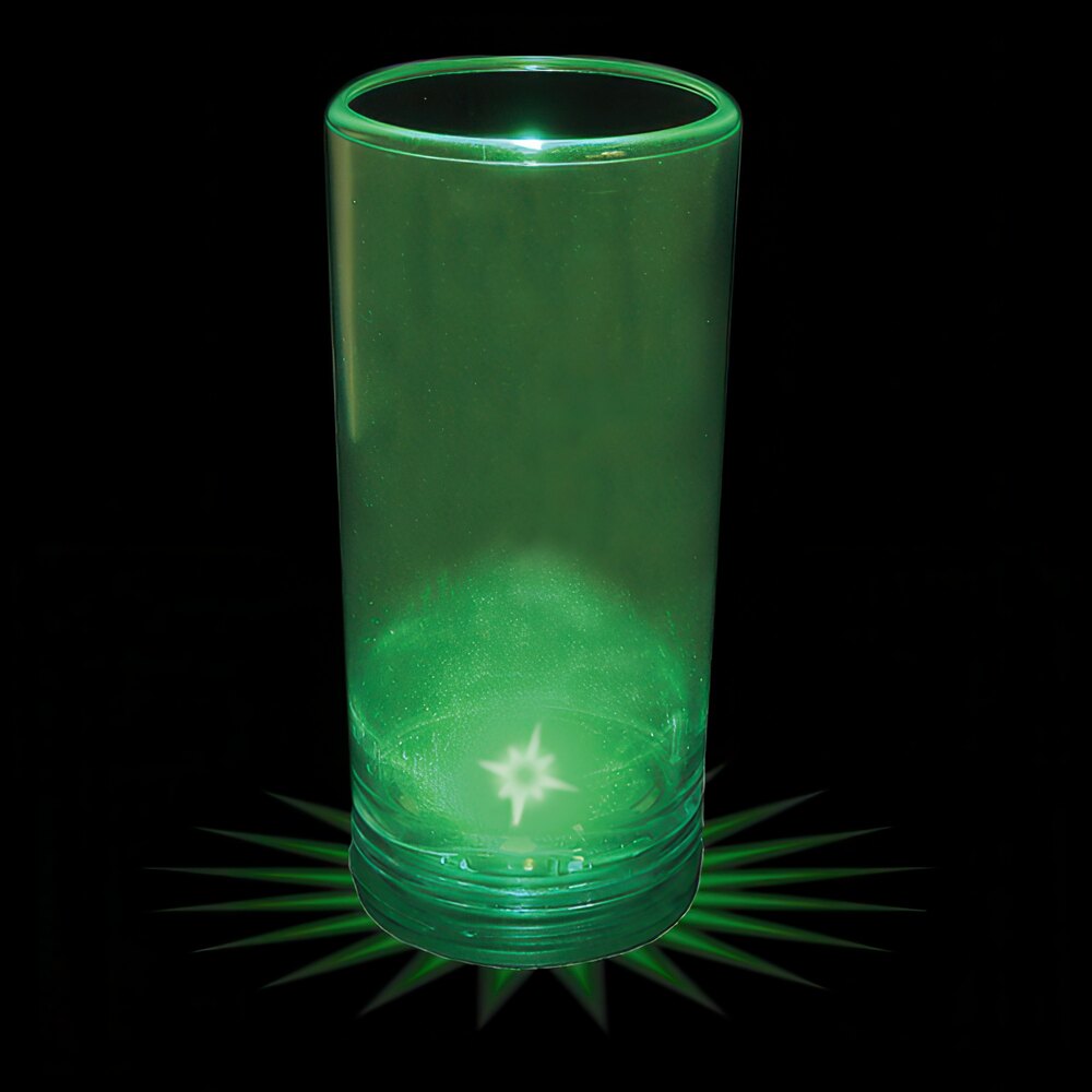 1.5 oz. Customizable Plastic Champagne Shooter with Green LED Light - 100/Case
