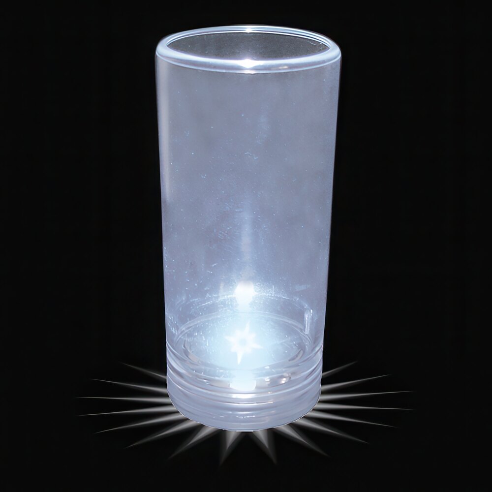 1.5 oz. Customizable Plastic Champagne Shooter with White LED Light - 100/Case