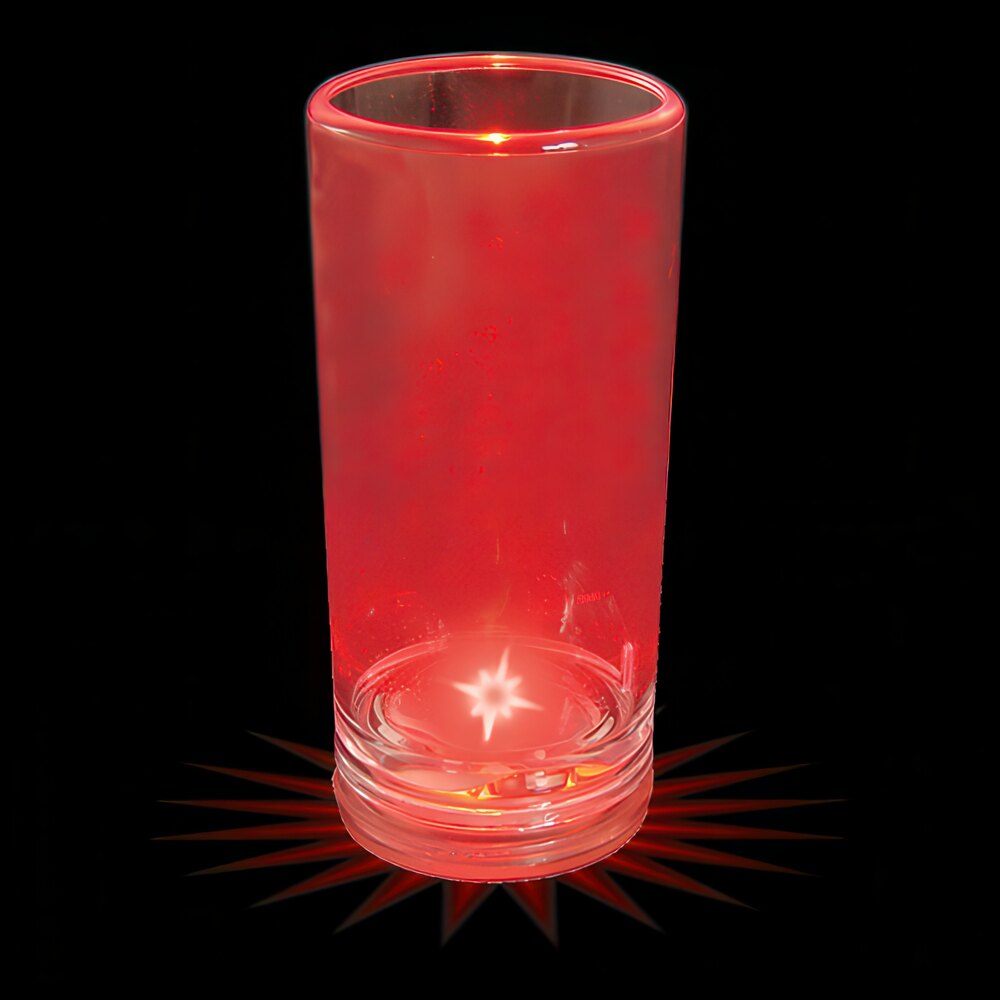 1.5 oz. Customizable Plastic Champagne Shooter with Red LED Light - 100/Case