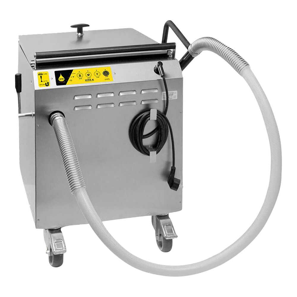 Vito Fryfilter VITO TS 73 lb. Portable Fryer Oil Disposal Unit - 100-120V, 1,200W