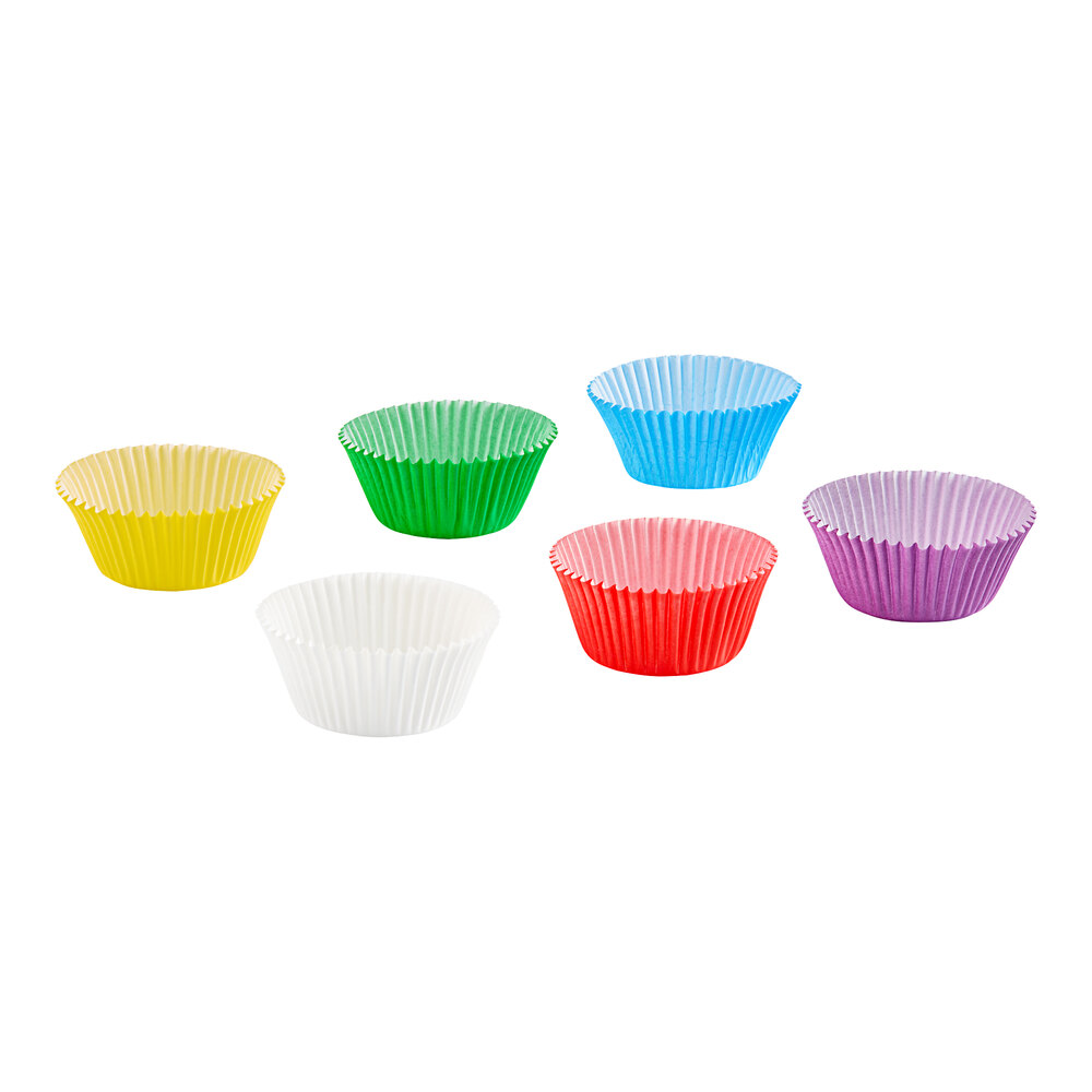 Wilton 2'' x 1 5/16'' Assorted Rainbow Baking Cup - 150/Pack