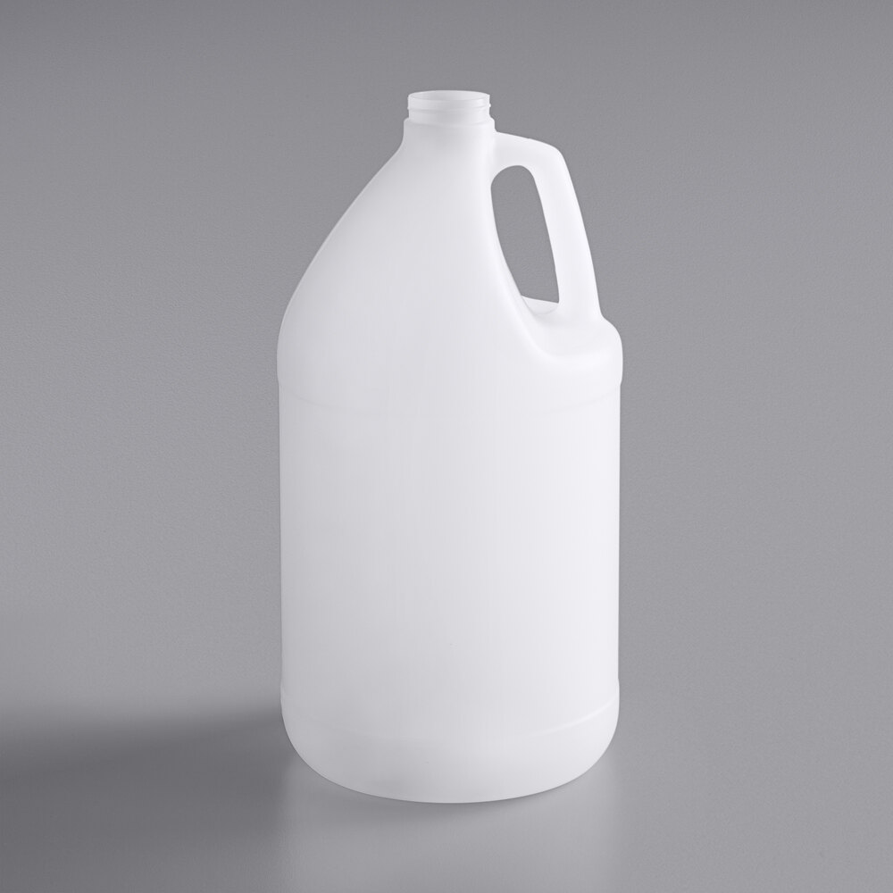 1 Gallon (128 oz.) Translucent HDPE Industrial Round Jug - 60/Case