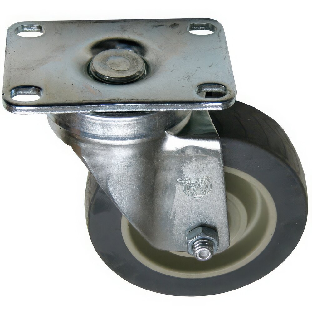 AllPoints 262446 4" Swivel Plate Caster - 275 lb. Capacity