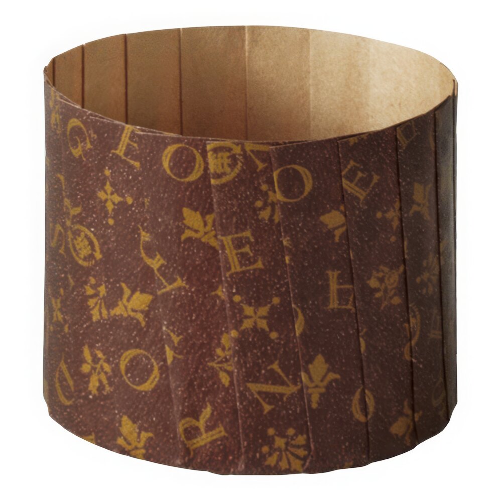 Welcome Home Brands 2" x 1 13/16" Chocolate Rose Pleated Baking Cup - 480/Case