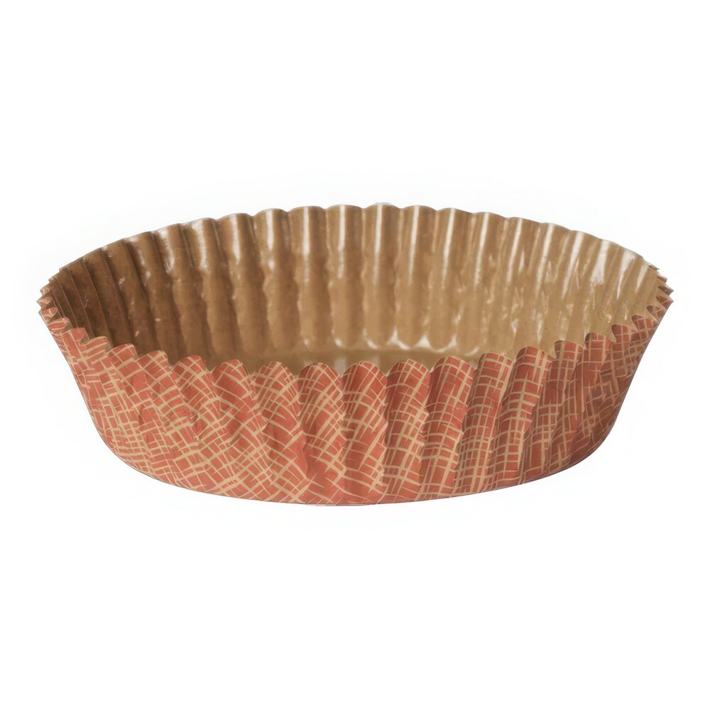Welcome Home Brands 3 7/8" x 1 3/16" Red Tweed Paper Baking Cup - 1,500/Case