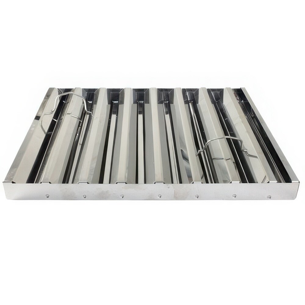 AllPoints 31460 16"(H) x 20"(W) x 2"(T) Frameless Stainless Steel Hood Filter