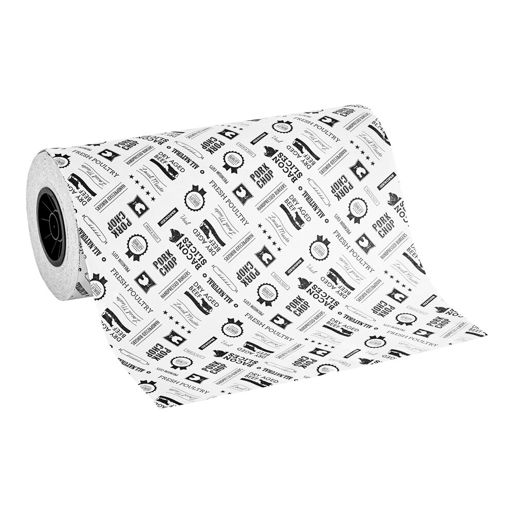 Choice 15" x 700' 40 lb. Barbecue Print Butcher Paper Roll