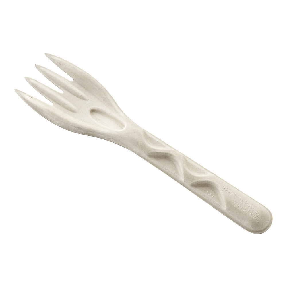 World Centric 6" Compostable Fiber Fork - 1,000/Case