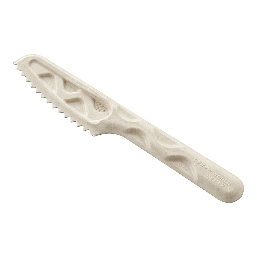 World Centric 6" Compostable Fiber Knife - 1,000/Case