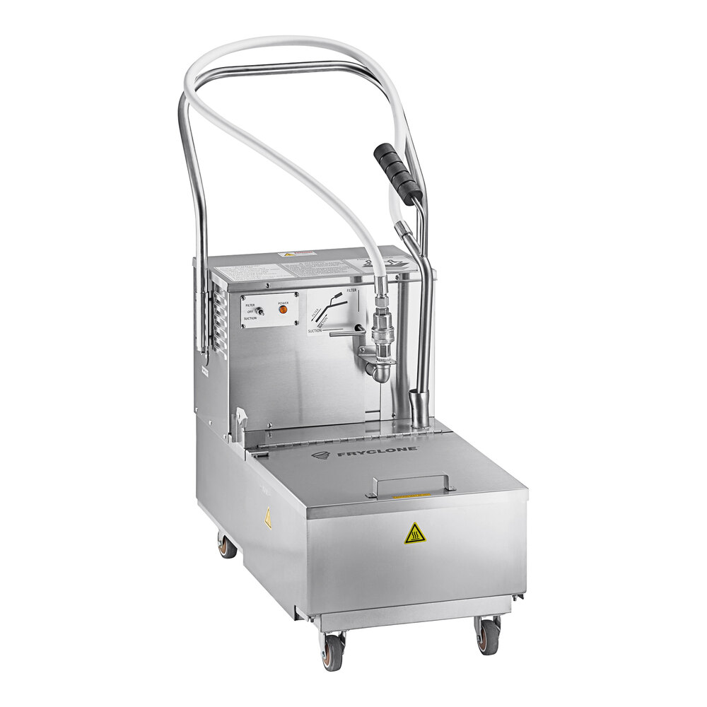 Fryclone 85 lb. Low-Profile Portable Fryer Oil Filter Machine with 2-Way Pump - 120V