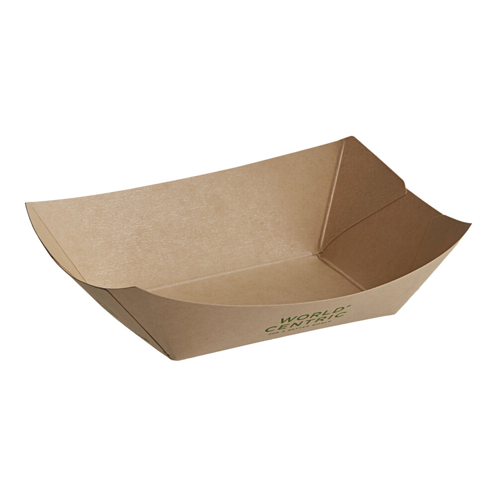 World Centric NoTree #50 1/2 lb. Compostable Food Tray - 1,000/Case