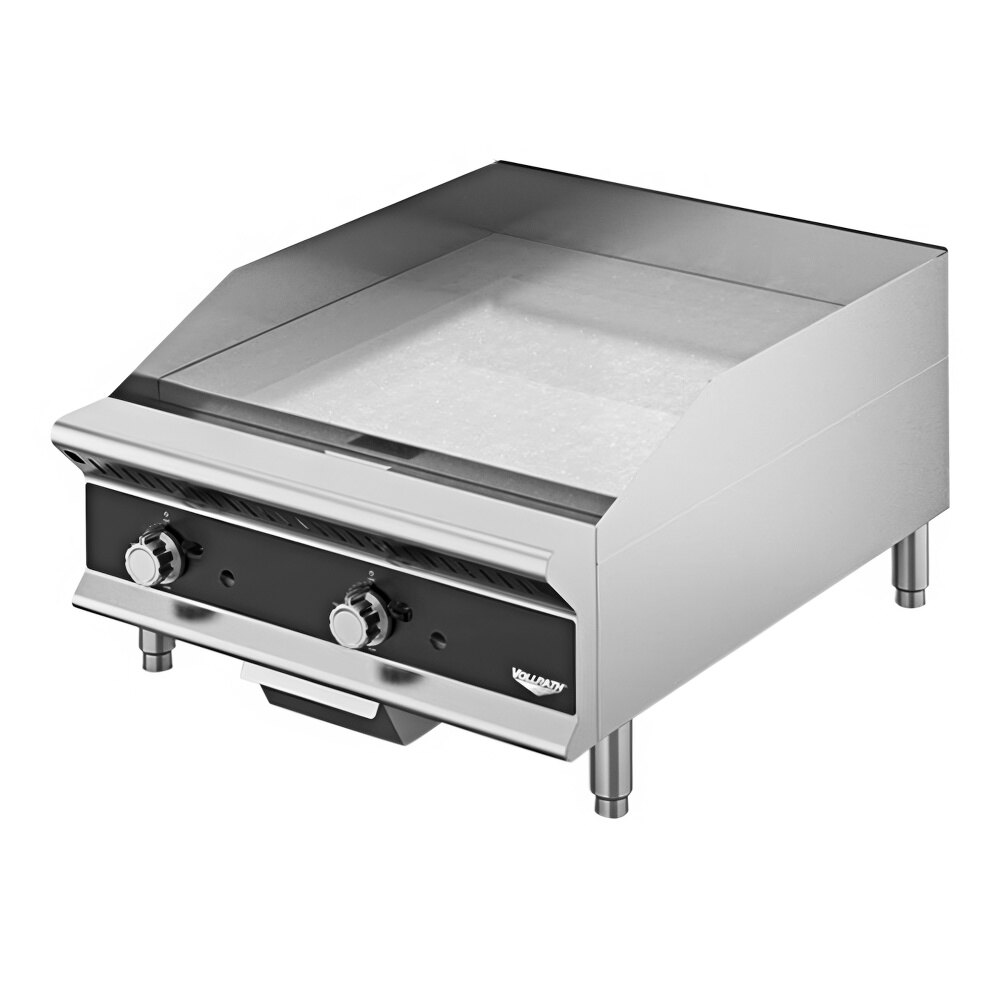 Vollrath GGMDM-12 12" Medium-Duty Countertop Griddle with Manual Controls - 28,000 BTU