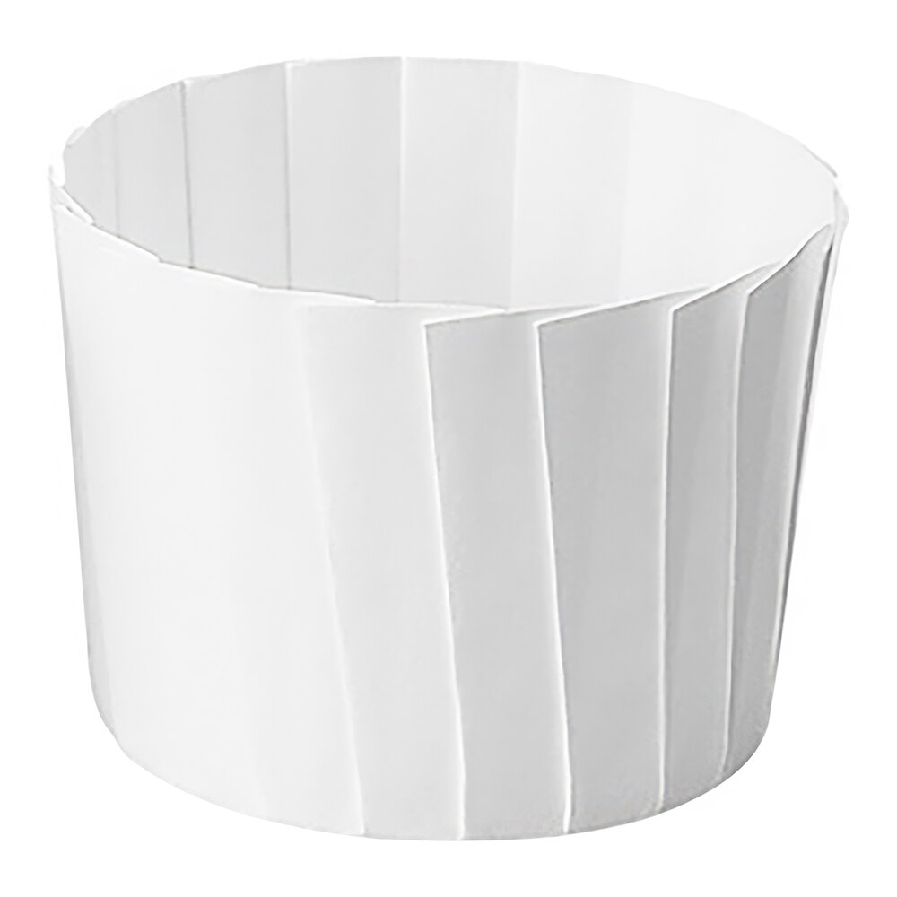 Welcome Home Brands 2 5/16" x 2" White Pleated Baking Cup - 490/Case