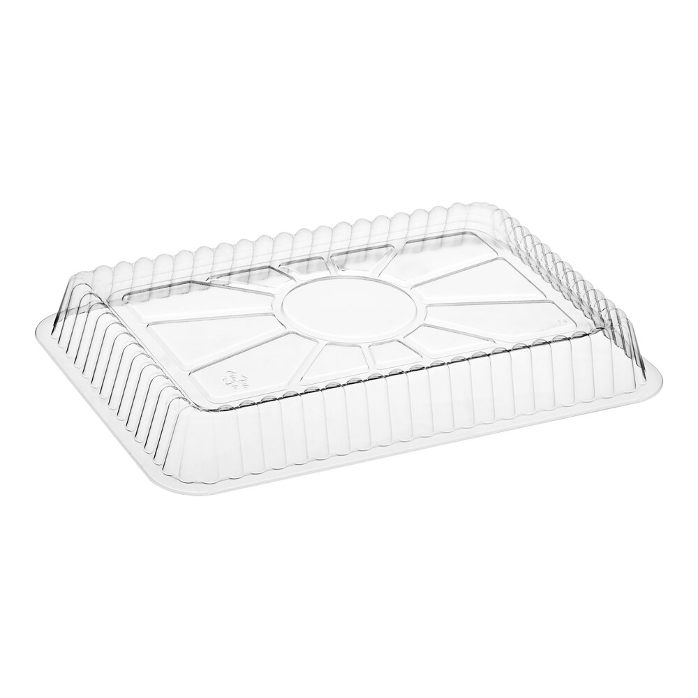 Western Plastics Clear Plastic Dome Lid for 2.25 lb. Oblong Foil Take-Out Container - 500/Case