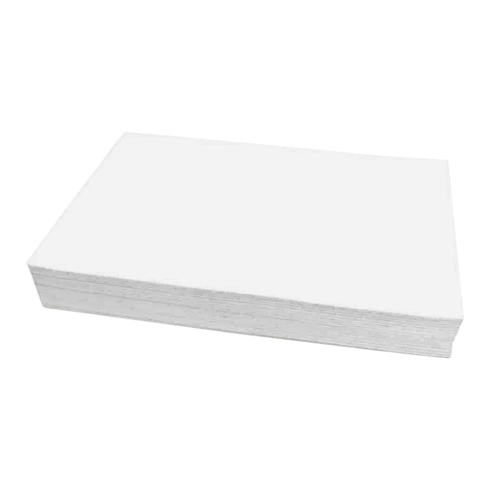 Pitco® PP10606 17 1/2" x 28" Heavy-Duty Flat Style Filter Paper - 100/Box