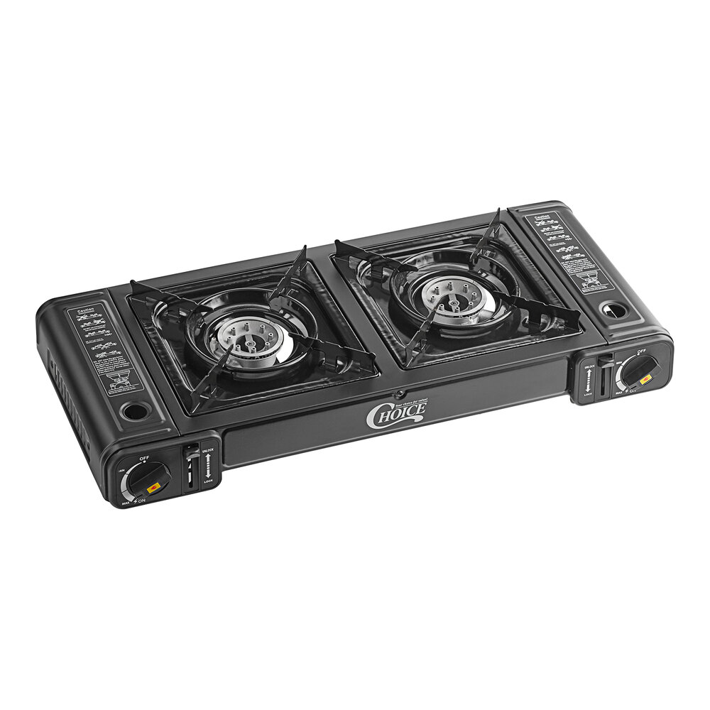 Choice 2-Burner High Performance Butane Range / Portable Stove - 16,000 BTU