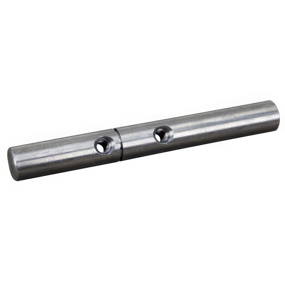 AllPoints 261447 3 3/4" x 0.442" Door Hinge Pin with 2 Holes and 1 Groove