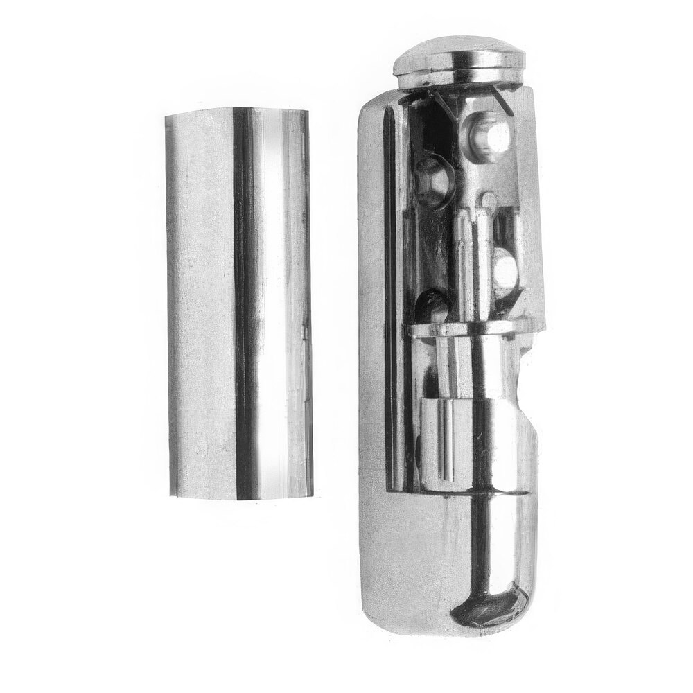 AllPoints 261577 4 1/2" x 1" Edge Mount Glide Door Hinge with 7/8" Offset
