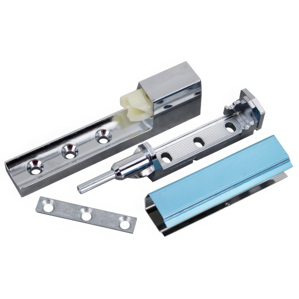 AllPoints 261582 5 3/4" x 1 1/16" Edge Mount Cam Lift Door Hinge with 1" Offset