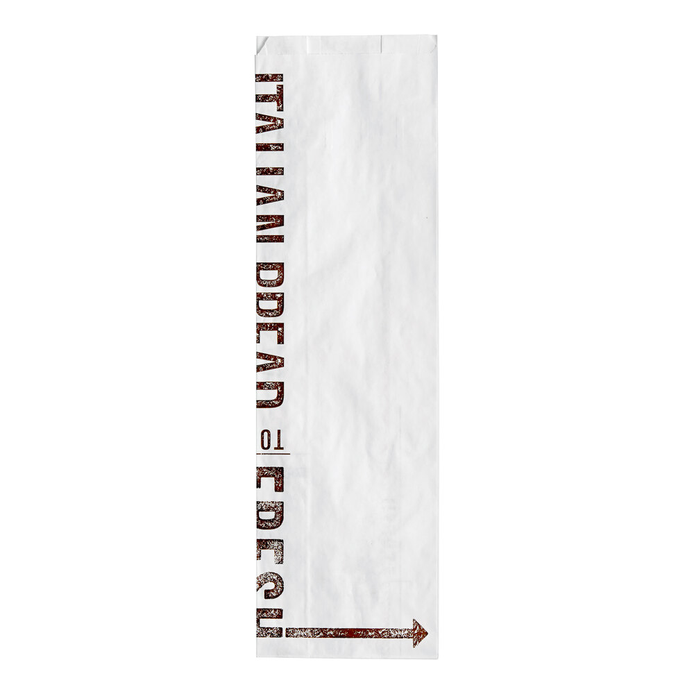 Inno-Pak To Go Fresh 6" x 3 1/2" x 20" Italian Bread Bag - 500/Case