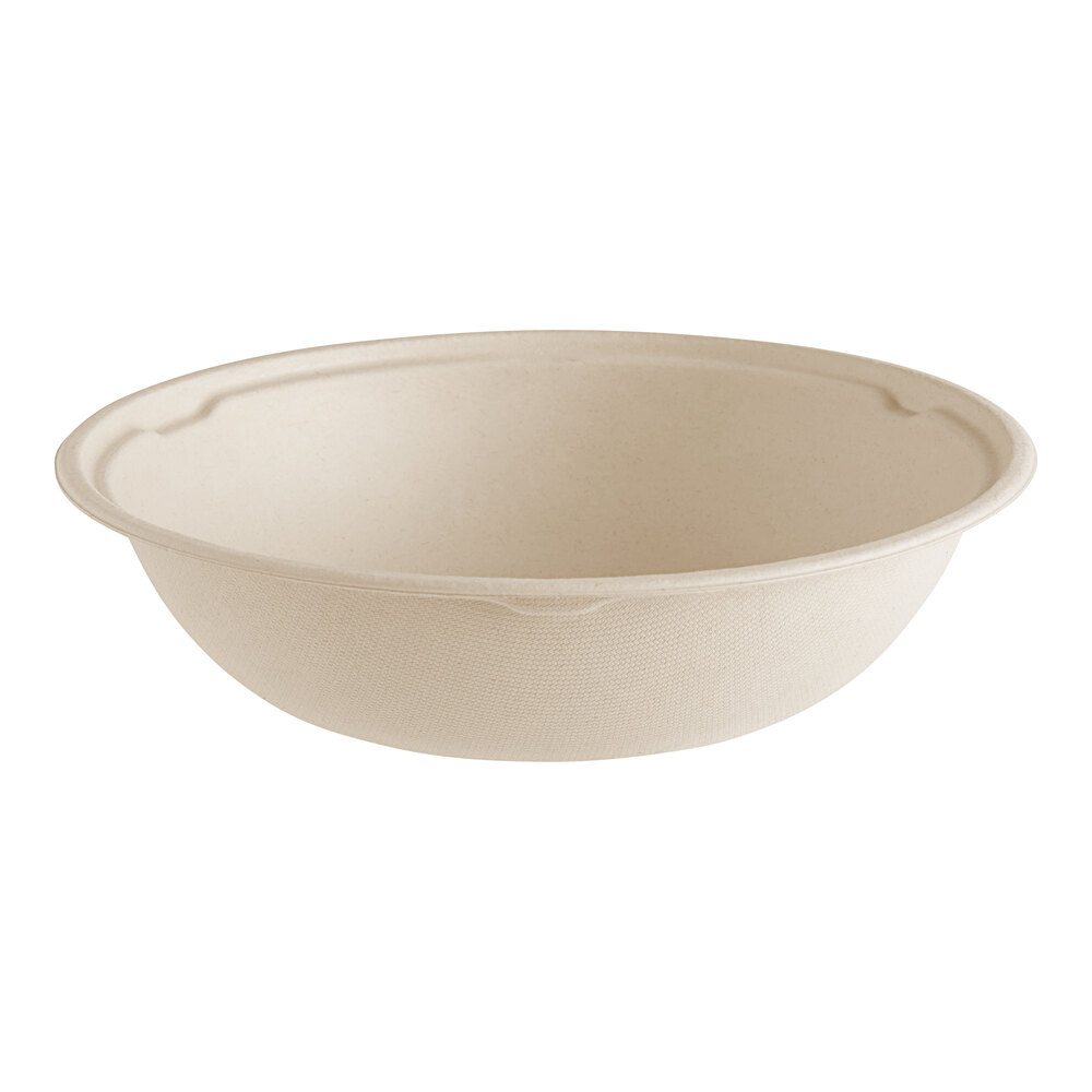 World Centric 48 oz. Compostable Fiber Take-Out Bowl - 300/Case