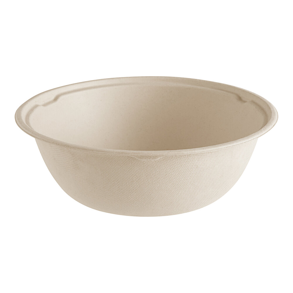 World Centric 64 oz. Compostable Fiber Take-Out Bowl - 300/Case