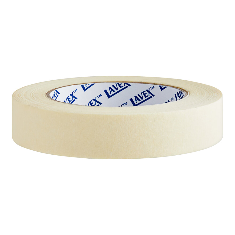 Lavex 1" x 60 Yard General Purpose Masking Tape - 6/Pack