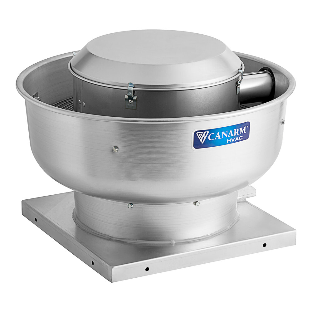 Canarm 10 1/2" Variable Speed Capable Upblast Direct Drive Aluminum Exhaust Fan ALX105-UD013V - 950 CFM, 1,650 RPM, 120/240V, 1 Phase