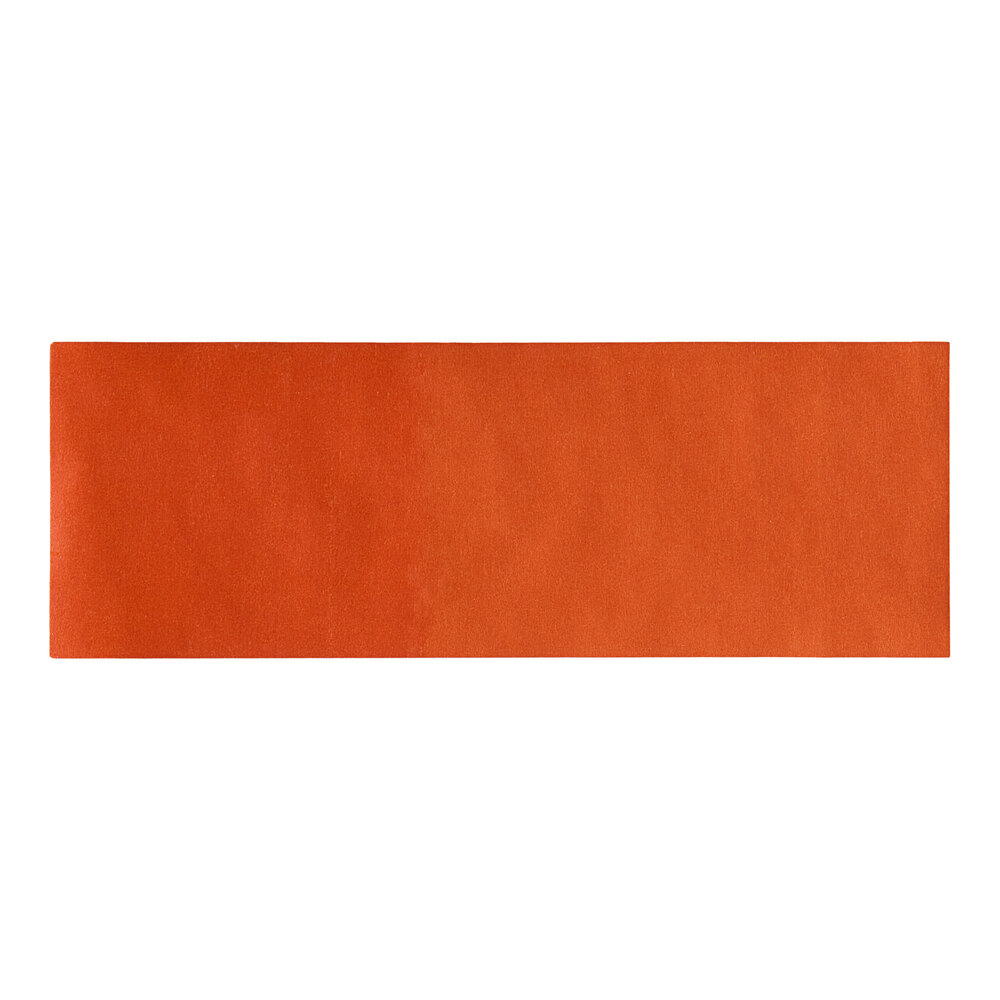Choice Orange Self-Adhering Paper Napkin Band - 2,000/Pack