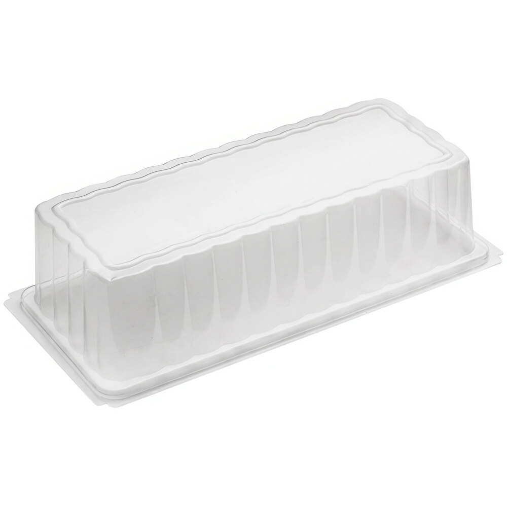 Welcome Home Brands 7 7/8" x 5 15/16" x 3 3/4" Clear PET Rectangular Plastic Medoro Tray Dome Lid - 75/Case