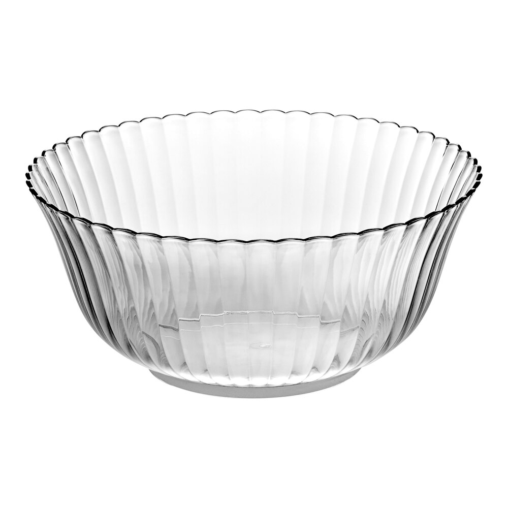Visions 8 Qt. Clear Plastic Punch Bowl - 6/Case