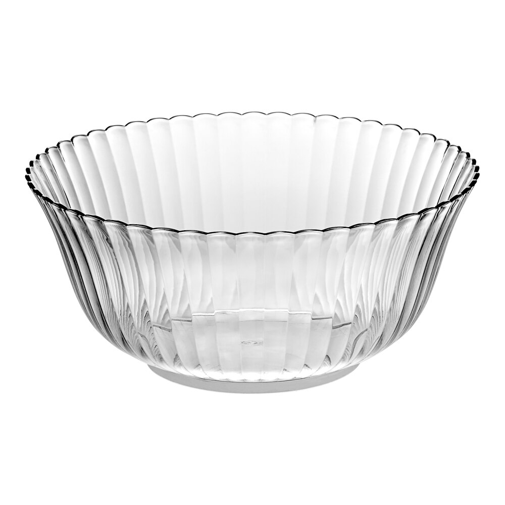 Visions 12 Qt. Clear Plastic Punch Bowl - 6/Case