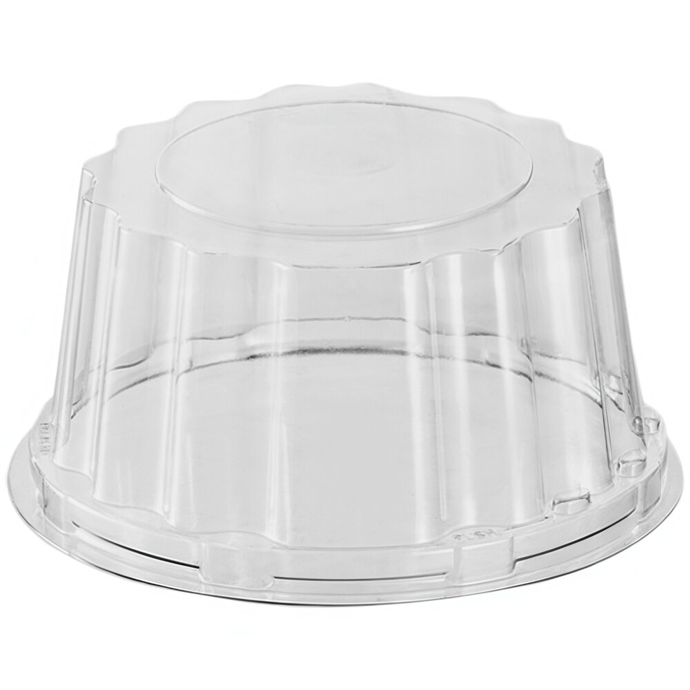 Welcome Home Brands 7 1/16" x 2" Clear PET Round Mini Medoro Tray Dome Lid - 150/Case