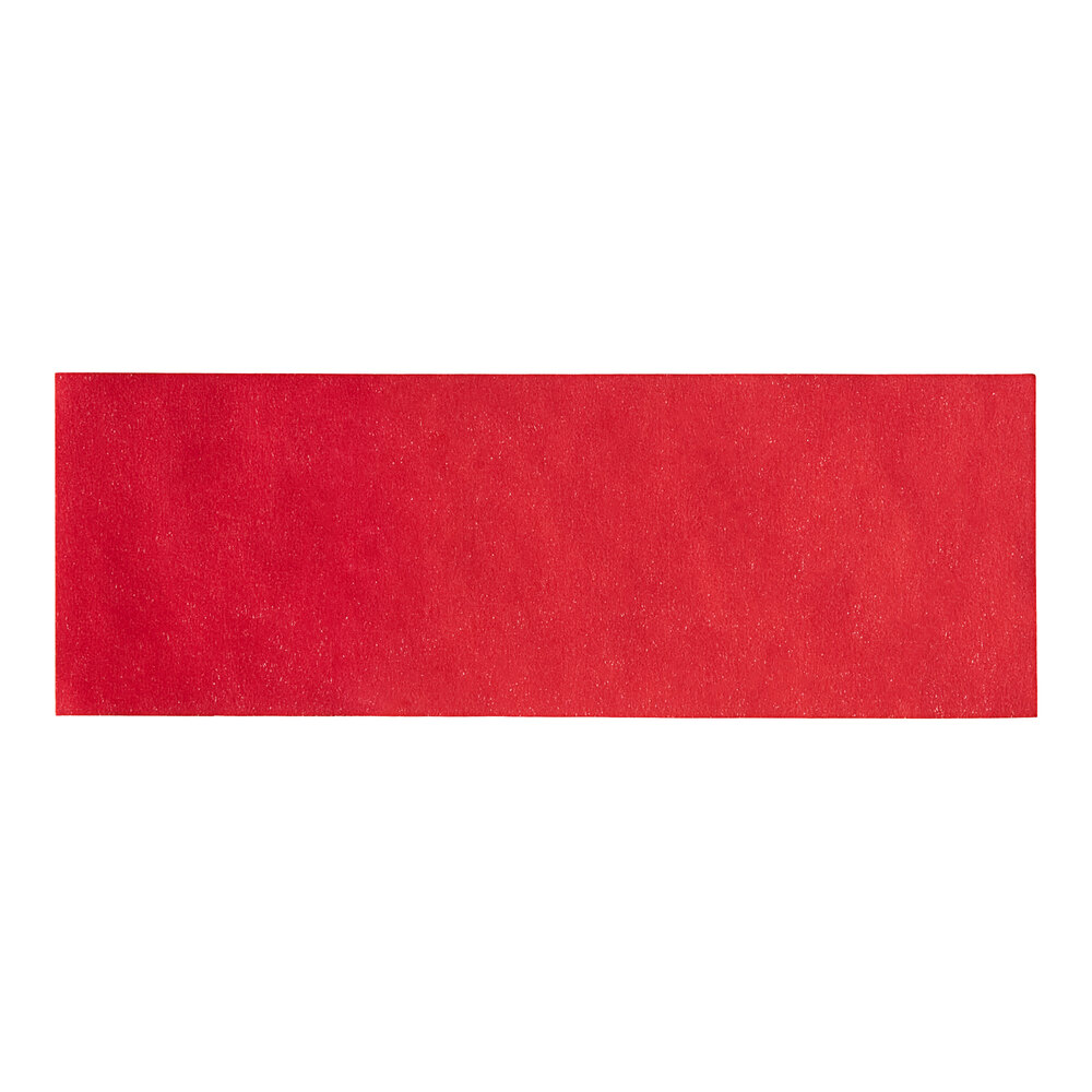 Choice Red Self-Adhering Customizable Paper Napkin Band - 20,000/Case