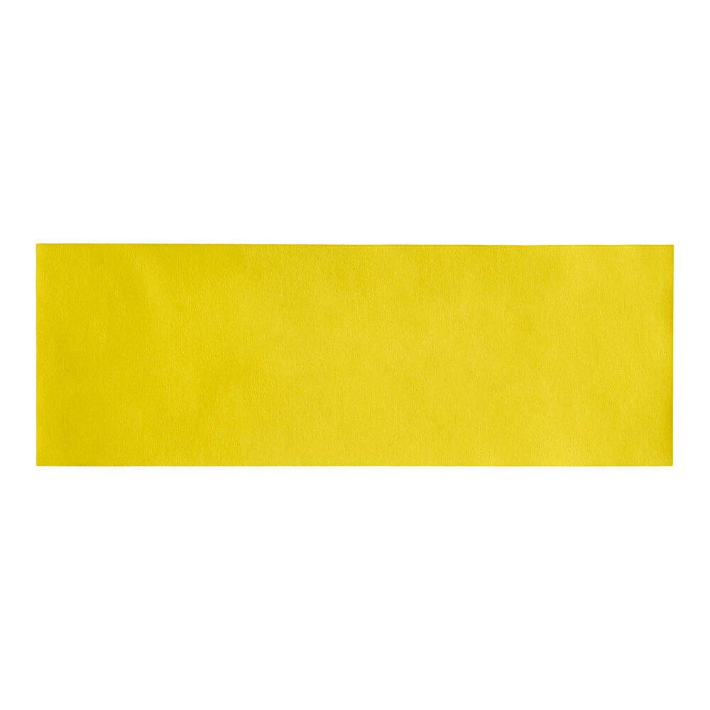 Choice Yellow Self-Adhering Paper Napkin Band - 20,000/Case