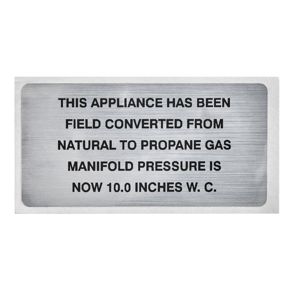 Vulcan 00-421727-00009 Plate, Nat To Lp