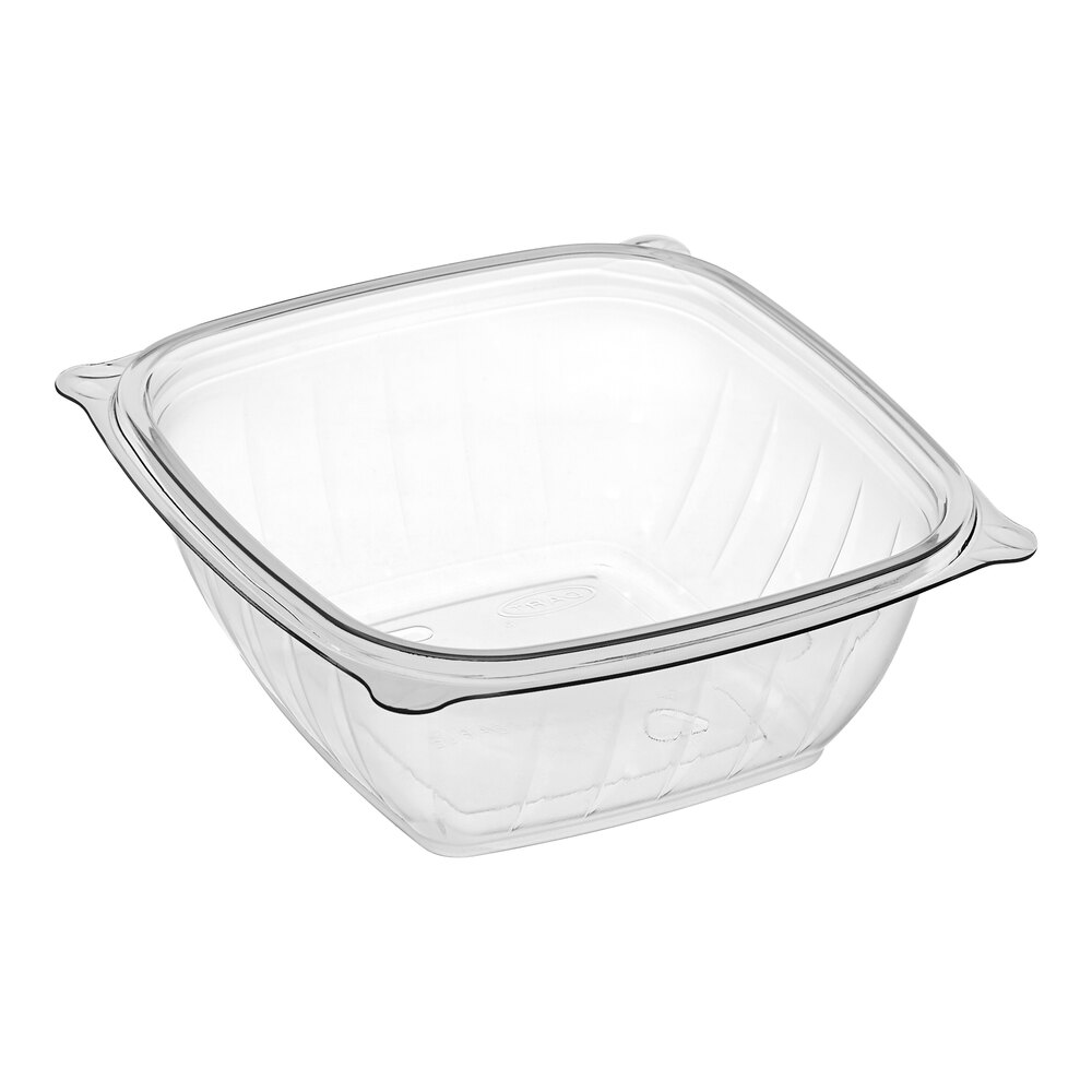Dart C12SB PresentaBowls Pro 12 oz. Clear Polypropylene Square Bowl - 504/Case