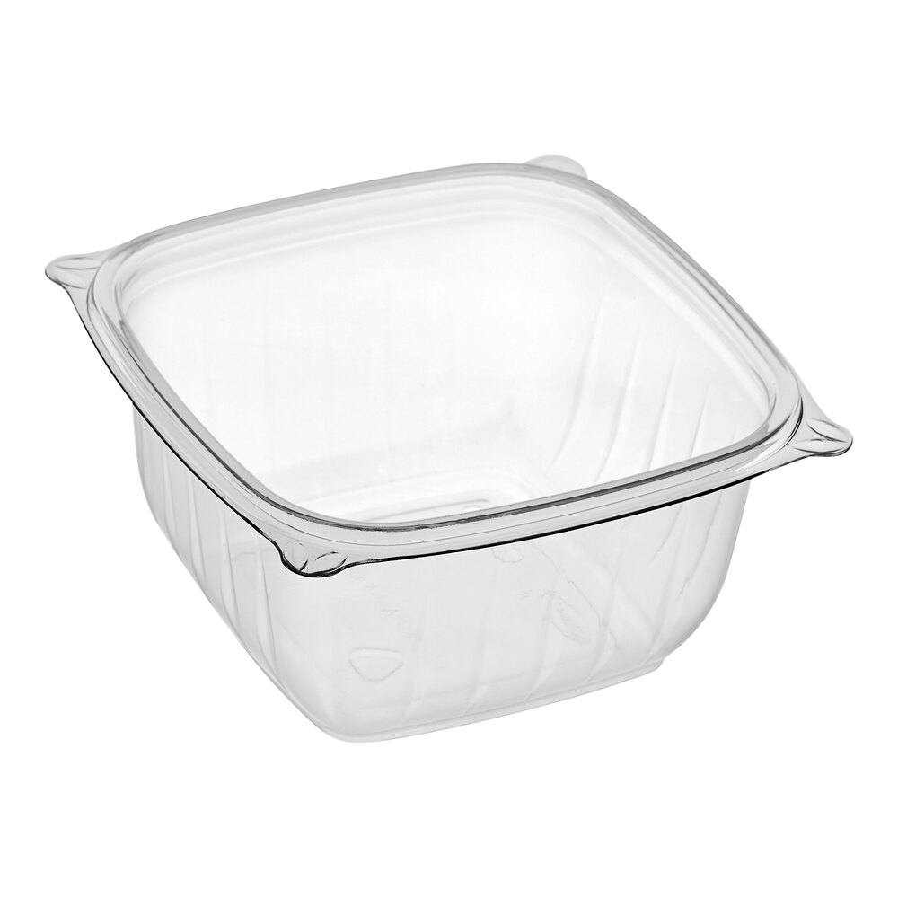 Dart C16SB PresentaBowls Pro 16 oz. Clear Polypropylene Square Bowl - 504/Case